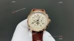 GF Factory Breitling Navitimer 42mm Cal.01 Movement Beige Face Brown Calfskin Band Watch